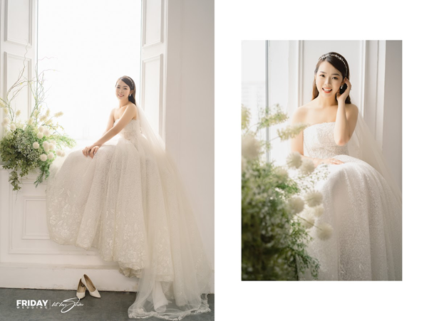 Ngắm lại 3 mẫu váy cưới trong mơ của vợ 3 cầu thủ Duy Mạnh - Thành Chung -  Tấn Tài